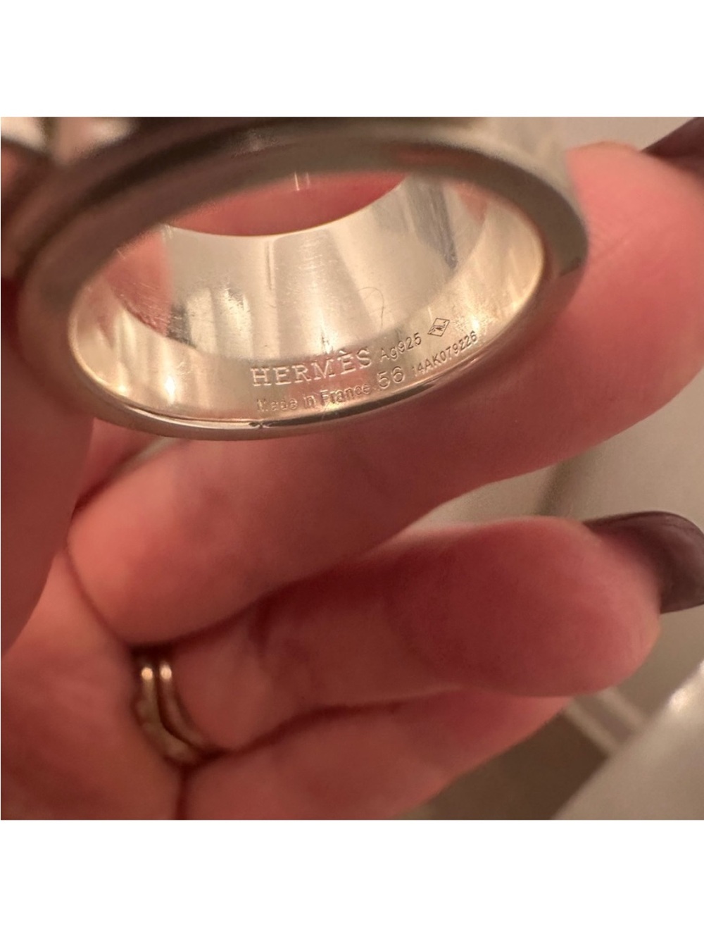 Hermès Collier de Chien silver ring size 56 (7.5) - Picture 6 of 6